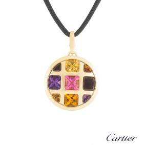 Cartier Yellow Gold Multi-Gemstone Pasha Necklace B3020200